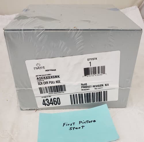 HOFFMAN Enclosure 8 x 8 Inch Nominal Enclosure Carbon Steel ASE8X8X6NK - Image 1