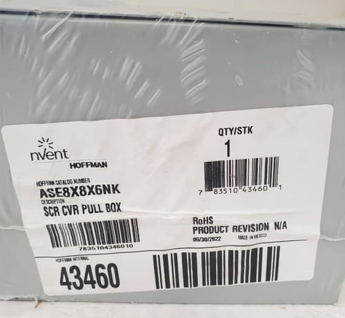 HOFFMAN Enclosure 8 x 8 Inch Nominal Enclosure Carbon Steel ASE8X8X6NK - Thumbnail 3