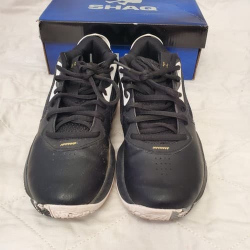Under Armour Black Lockdown 6 Basketball Shoes Size 3.5 Y - Thumbnail 3