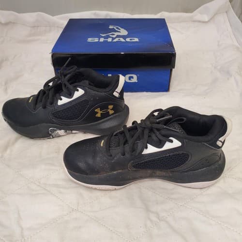 Under Armour Black Lockdown 6 Basketball Shoes Size 3.5 Y - Thumbnail 5