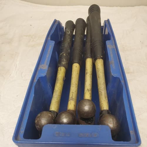 Lot of 4 Heavy Duty Ball Peen Hammer Set with Fiberglass Wooden Handle LOT-176 - Thumbnail 4