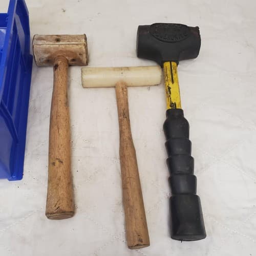 Lot of 3 Assorted Durable Dead Blow Hammer Set LOT-32 - Thumbnail 6