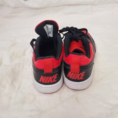 Nike Court Borough Low Recraft Red & Black Shoes US Size 3.5Y - Thumbnail 4