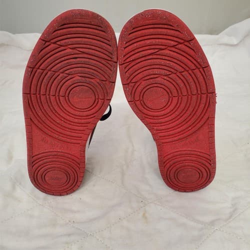 Nike Court Borough Low Recraft Red & Black Shoes US Size 3.5Y - Thumbnail 7