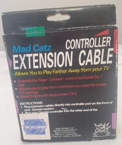 Mad Catz Sega Genesis Controller Extension Cable - Thumbnail 4