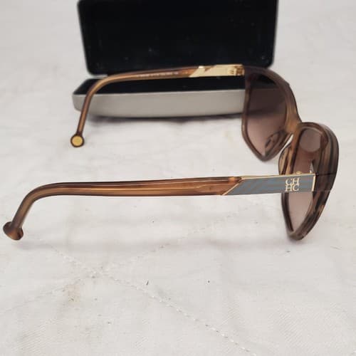 Carolina Herrera She796 Brown Gradient Sunglasses with Case - Thumbnail 3