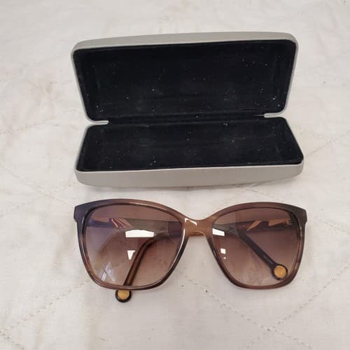 Carolina Herrera She796 Brown Gradient Sunglasses with Case - Thumbnail 2