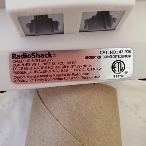 RadioShack 43-936 Caller ID System - Thumbnail 4