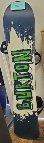 Burton Freestyle Snowboard with Binding 145 cm Long - Image 1