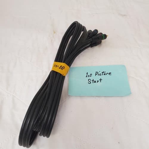 Multi Brand Compatible 3-RCA Component Video/Audio Cable W18 - Image 1