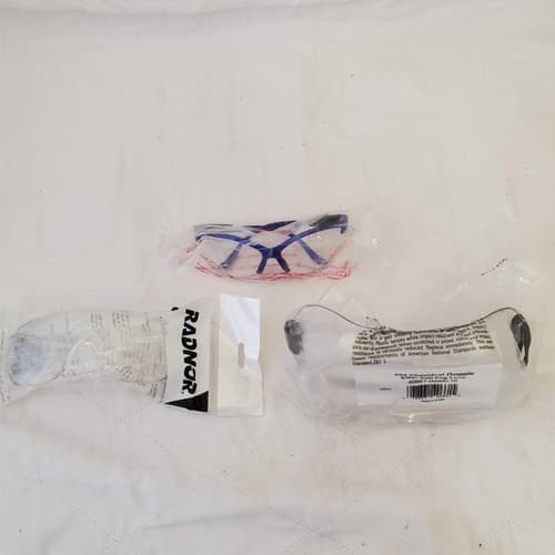 Lot of 67pc Chemical 334 Goggle Clear Anti-Fog Lens Safety Glasses - Image 1