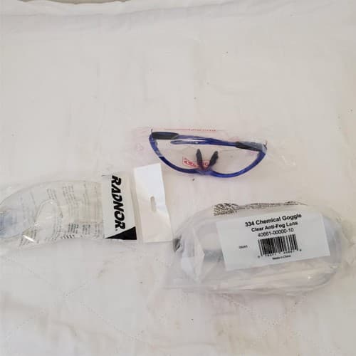 Lot of 67pc Chemical 334 Goggle Clear Anti-Fog Lens Safety Glasses - Thumbnail 8