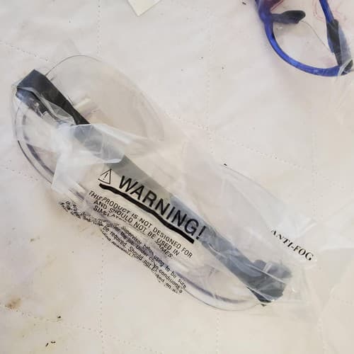 Lot of 67pc Chemical 334 Goggle Clear Anti-Fog Lens Safety Glasses - Thumbnail 6