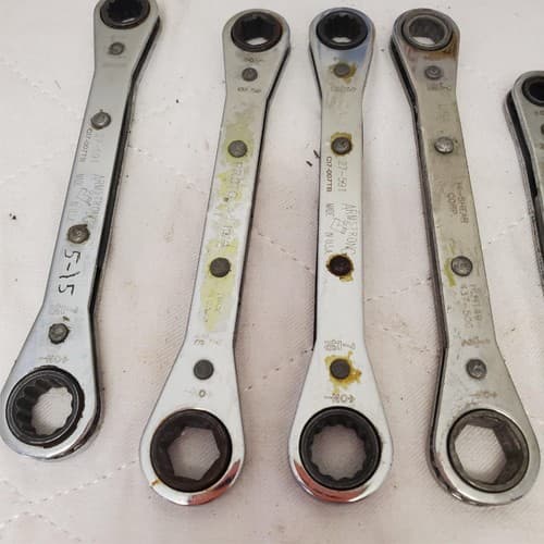 Lot of 11 Assorted Ratcheting Box End Wrench Set LOT-789 - Thumbnail 4