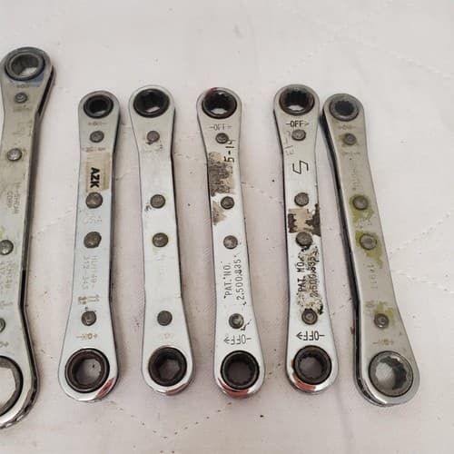 Lot of 11 Assorted Ratcheting Box End Wrench Set LOT-789 - Thumbnail 5