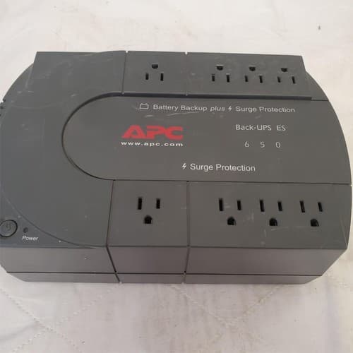 APC Back Up UPS ES 650 120V BE650R Surge Protected #12 (NO BATTERY INCLUDED) - Thumbnail 4
