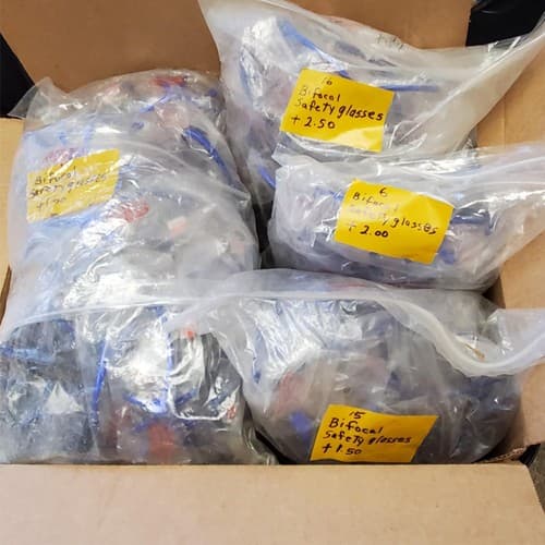 Lot of 67pc Chemical 334 Goggle Clear Anti-Fog Lens Safety Glasses - Thumbnail 3