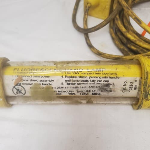 Fluorescent 13W 120V Portable Handheld Work Light LOT-54 - Thumbnail 5