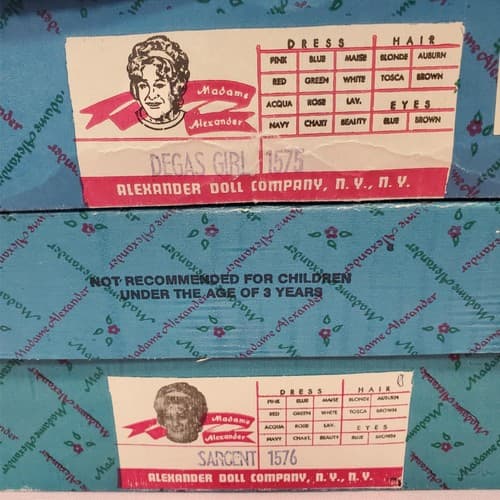 Madame Alexander #1575 Degas Girl #1576 Sargent Dolls Set with Box - Thumbnail 3