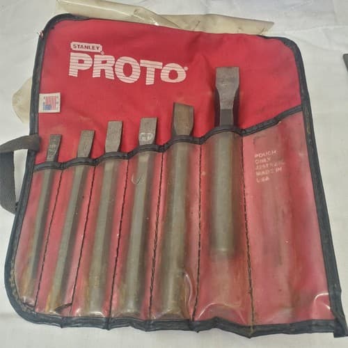 Stanley Proto Cold Chisel Set with Flat File LOT-222 - Thumbnail 6