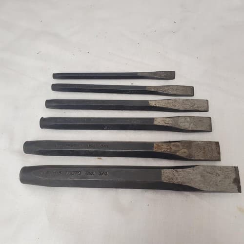 Stanley Proto Cold Chisel Set with Flat File LOT-222 - Thumbnail 11