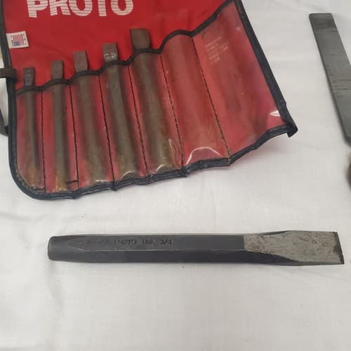 Stanley Proto Cold Chisel Set with Flat File LOT-222 - Thumbnail 8