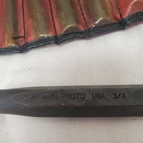 Stanley Proto Cold Chisel Set with Flat File LOT-222 - Thumbnail 7