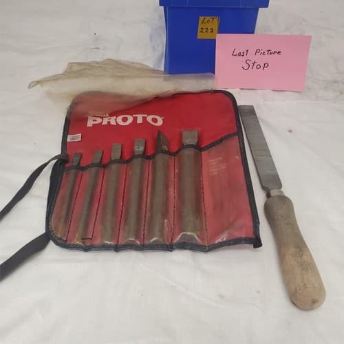 Stanley Proto Cold Chisel Set with Flat File LOT-222 - Thumbnail 12