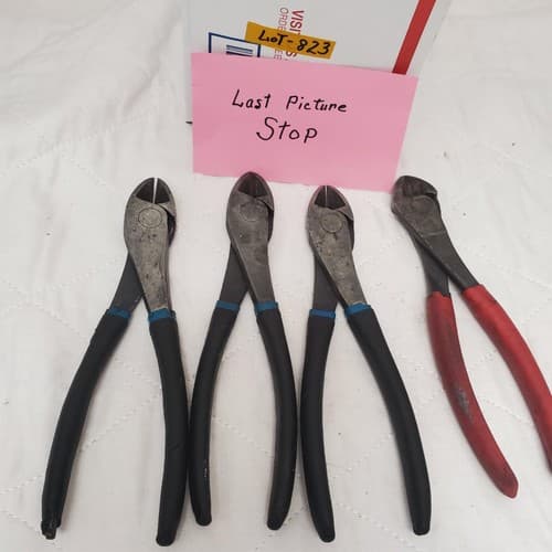 Lot of 4 Assorted Diagonal Cutting Pliers LOT-823 - Thumbnail 7