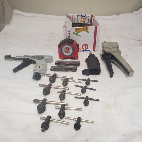 Lot of Assorted Drill Chuck Keys Feeler Gage Tension Cable Tie Tools LOT-912 - Image 1