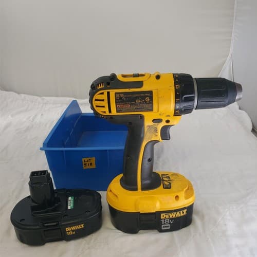 Dewalt 18V XRP DC720 Cordless Drill Driver with Batteries LOT-518 - Thumbnail 6