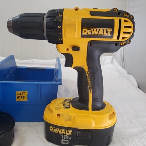 Dewalt 18V XRP DC720 Cordless Drill Driver with Batteries LOT-518 - Thumbnail 3