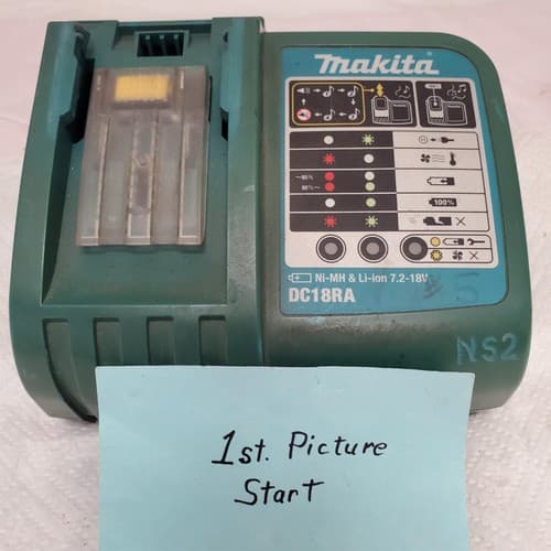 Makita DC18RA S 120V240 WATT 702-18V Ni-Mh & Li-ion Battery Fast Charger LOT-520 - Image 1