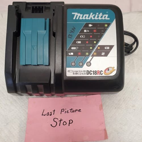 Makita DC18RC 18V Rapid Battery Charger Li-Ion Fast Charging Tool LOT-536 - Thumbnail 5
