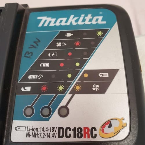 Makita DC18RC 18V Rapid Battery Charger Li-Ion Fast Charging Tool LOT-536 - Thumbnail 3