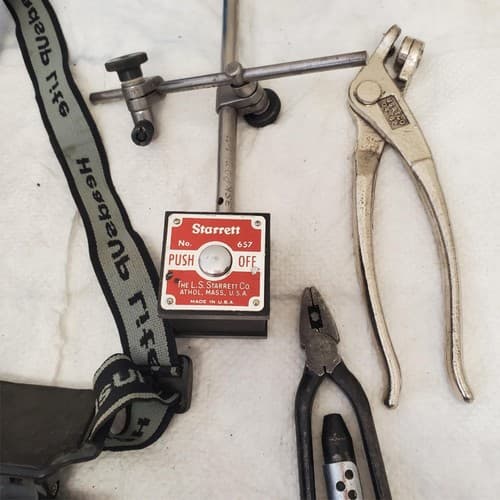 Lot of 9 Aircraft Tools Headlamps Pliers Wire Twister Collar Tool LOT-995 - Thumbnail 6