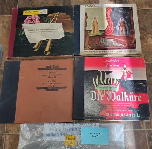 Lot of 4 RCA Victor Record Sets - Wagner, Debussy, Walkure, Chants #2 - Image 1
