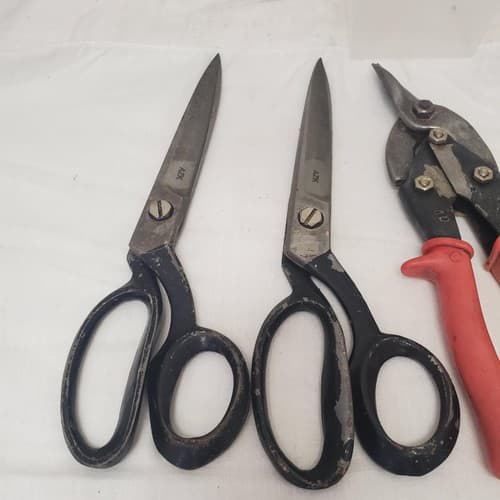 Assorted Sewing Scissors Aviation Snips with Adjustable Pliers LOT-971 - Thumbnail 4