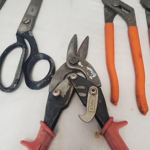 Assorted Sewing Scissors Aviation Snips with Adjustable Pliers LOT-971 - Thumbnail 8