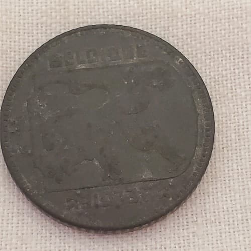 Belgium 1Fr. 1 Franc 1944 KM# 128 Europe Coin - Thumbnail 2