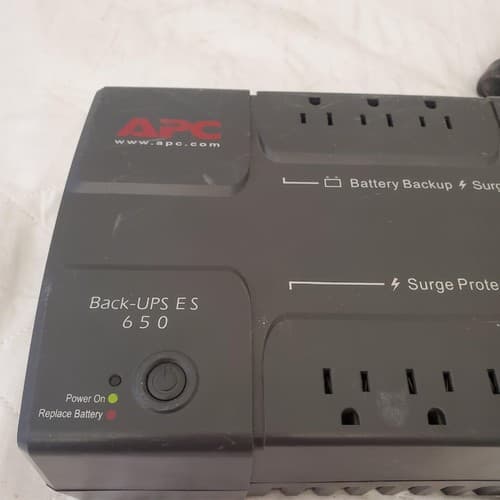 APC Back Up UPS ES 650 120V BE650R Surge Protected #6 (NO BATTERY INCLUDED) - Thumbnail 3