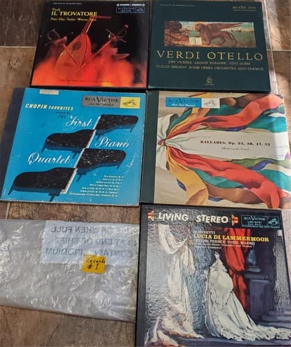 Lot of 5 RCA Victor Record Sets - Otello, Chopin, Lucia, Ballades #1 - Thumbnail 3