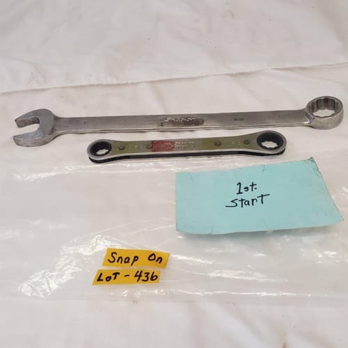 Lot of 2 Snap On Assorted Box Wrench & Combination Wrench LOT 436 - Image 1