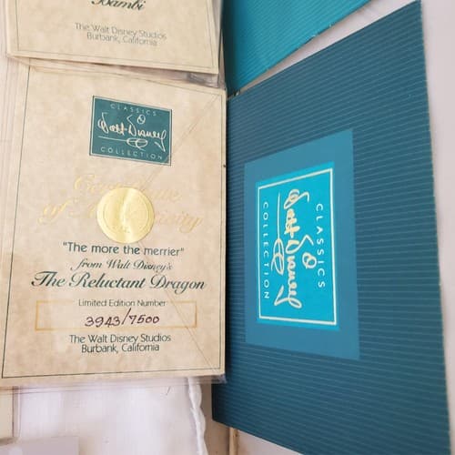 Large Lot of Walt Disney Collection Certificate of Authenticity COA Paperwork - Thumbnail 12