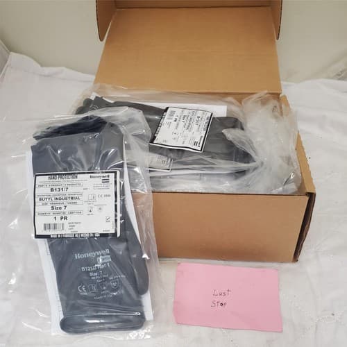 24 Pair HONEYWELL Industrial Butyl Gloves Hand Protection Box B131/7 Size 7 8 11 - Thumbnail 4