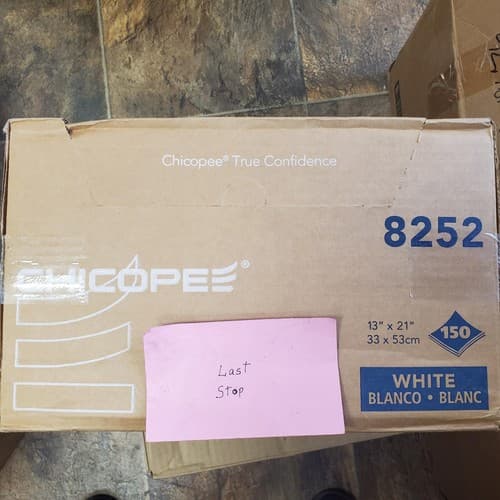 Chix 8252 Cotton Food Service Towels - WHT/RD (150/CT) New - Thumbnail 5