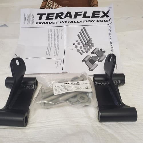 Teraflex 2" Rear Upper Shock Extension Bracket Kit, for Jeep JK; 1554800 - Image 1