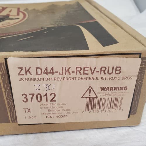 USA Standard Gear ZK D44-JK-REV-RUB Master Overhaul Kit Fits 07-17 Wrangler (JK) - Thumbnail 3