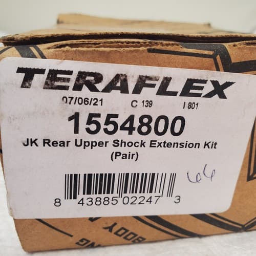 Teraflex 2" Rear Upper Shock Extension Bracket Kit, for Jeep JK; 1554800 - Thumbnail 3