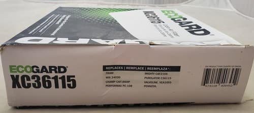 Ecogard XC36115 Premium Cabin Air Filter Front Quality Guaranteed - Thumbnail 3